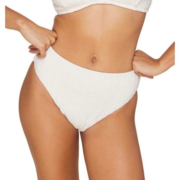 ANDIE Swim Bottom Women Sz M Eyelet 90’s Cottagecore Y2K Retro Boho Chick NWT - Picture 9 of 9